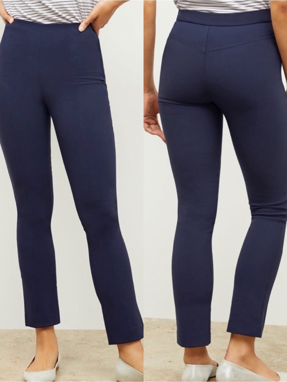MM Lafleur The Foster Cigarette Pant - PowerStretch Dark Navy Blue